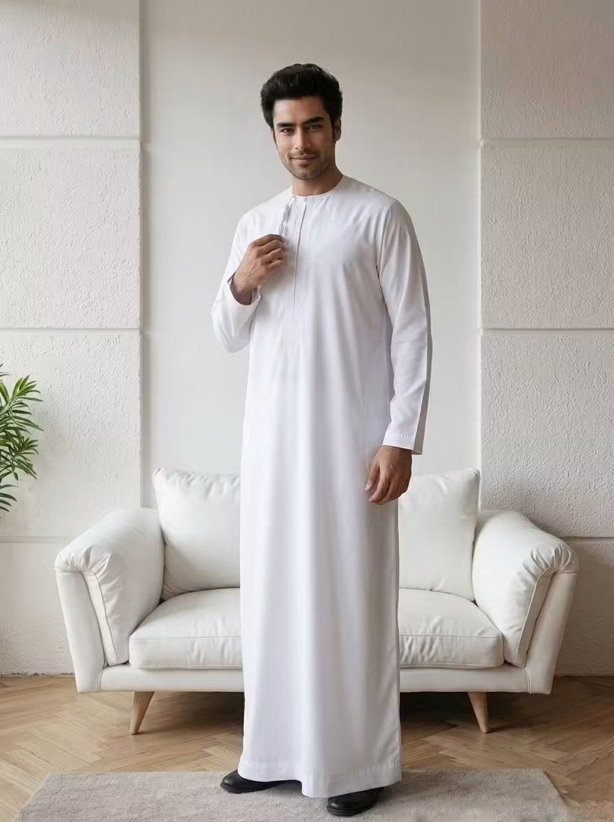Premium White Omani Thobe